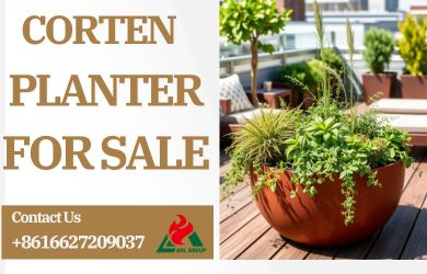 corten steel planter